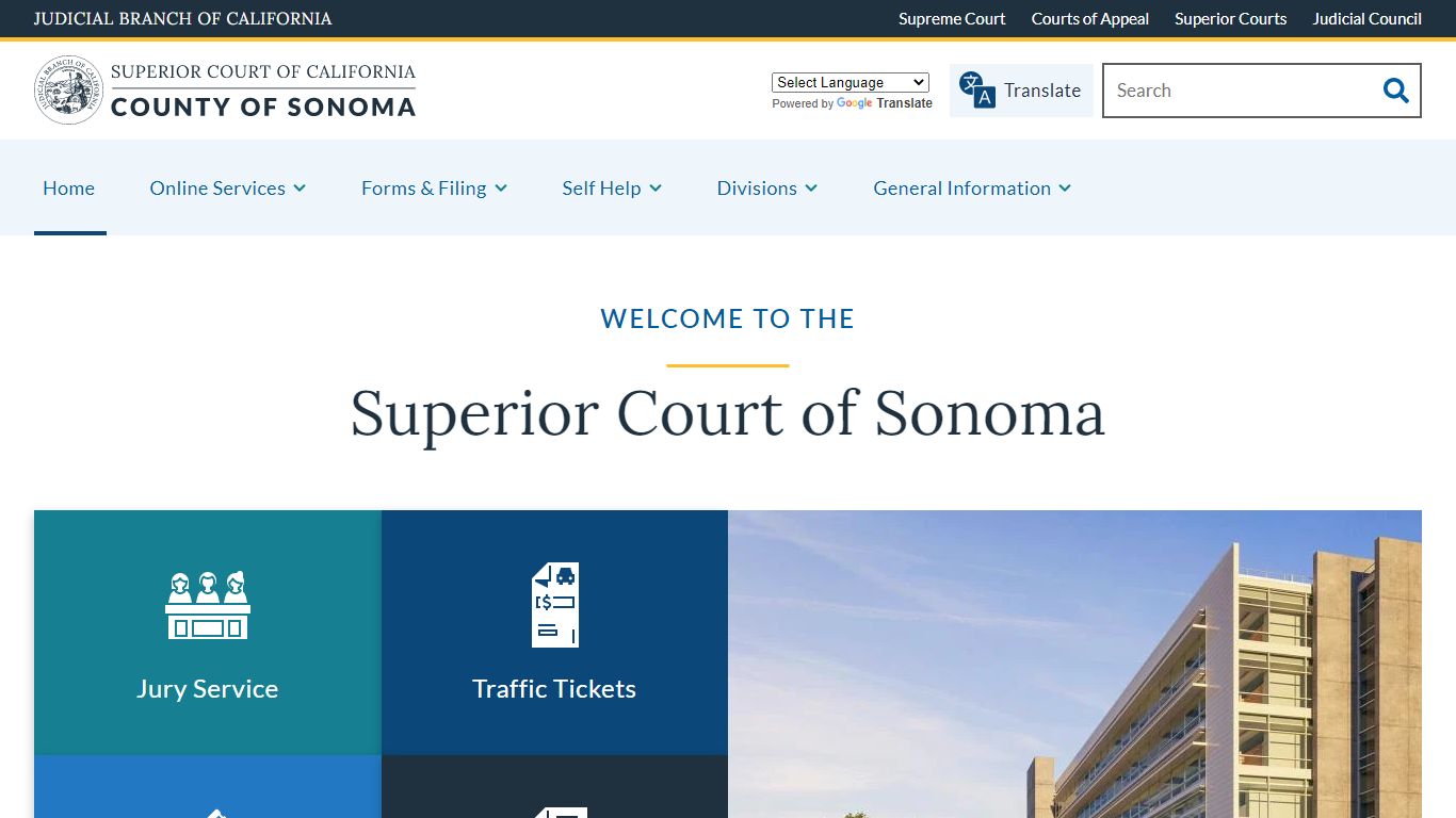 Home | Superior Court of California | County of Sonoma